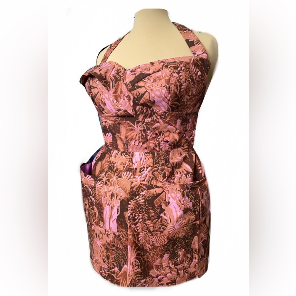 Playsuit with pockets Alfred Shaheen fabric